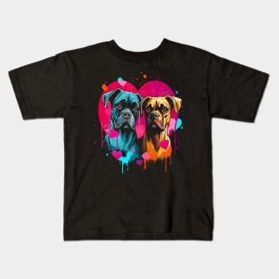 Boxer Couple Valentine Kids T-Shirt